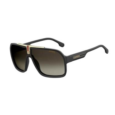 Imagem de Carrera Óculos de sol masculinos quadrados 1014/S, dégradé preto/marrom, 64mm, 10mm