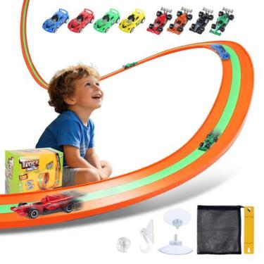 Imagem de Pista de Corrida LALFENNB de 3 Faixas, 4,9 m, com 8 Carrinhos