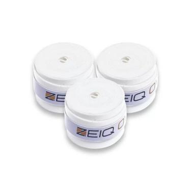 Imagem de Kit com 03 - Overgrip Raquete Beach Tennis Zeiq Grip, Branco