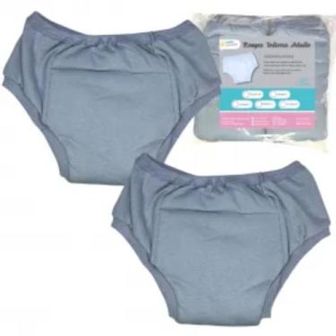 Imagem de Roupa Íntima Geriátrica Algodão Segura Escapes Urina 2un CZ - Minha Es