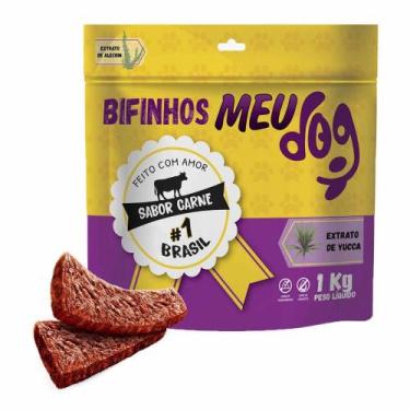 Imagem de Bifinhos Petisco Para Cachorro Meu Dog 1Kg Sabor Carne - BF Foods