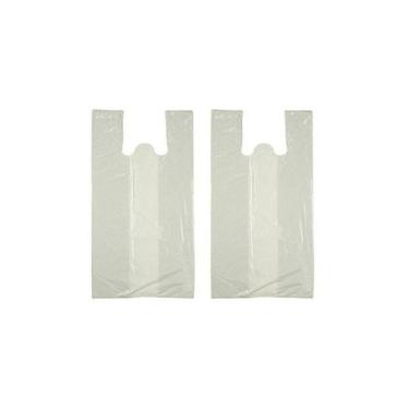 Imagem de Sacola Plástica Reciclada 30x40cm Branca Pacote 5kg com 700 Unidades Higipack
