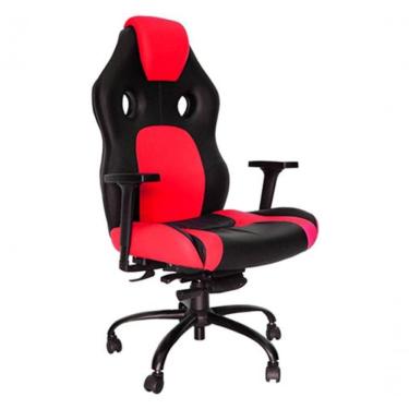 Imagem de Cadeira Gamer Giratória Com Braço Linha Gamer Racing Azul