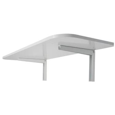 Imagem de Bancada Mesa Dobravel 90x40 Retratil Branca Com Trava - Multivisão