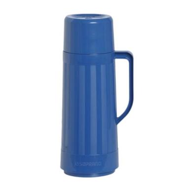 Imagem de Garrafa Térmica Café Chá Grande 1L Soprano Topázio -, Azul