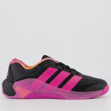 Imagem de Tênis Adidas Dropset 4 Power Trainer Feminino Preto e Rosa, 36