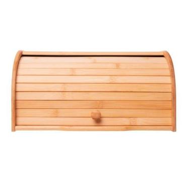 Imagem de Porta Pães com Tampa Retrátil 20cm x 23cm x 39cm Bambu Lyor