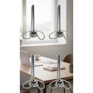 Imagem de Kit 4 Canetas Fixas Com Corrente Para Balcão Mesa - Congratulations St
