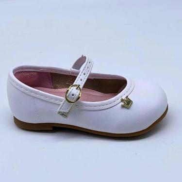 Imagem de Sapatilha Bebê Molekinha Boneca Verniz Estilo Confy 2106.1041, Branco,