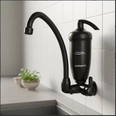 Imagem de Torneira Purificador Parede Agua Acqua Bella Black Preto - LORENZETTI