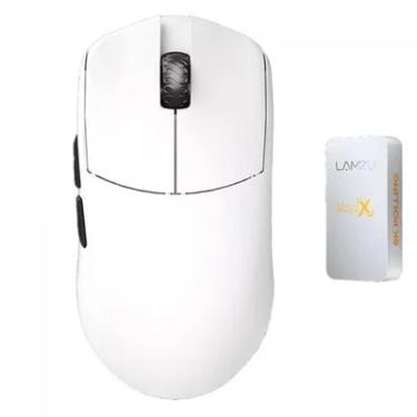 Imagem de Mouse Gamer Lamzu Maya X, Wireless, 30.000 Dpi, 8k, Pixart-3950, 7 Botões, Branco, Cloud