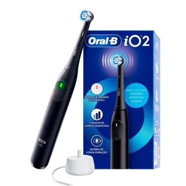 Imagem de Escova Dental Elétrica Oral B io2 com Cabo Recarregável Refil e Carreg