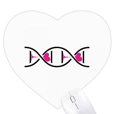 Imagem de Mousepad de borracha para escritório com coração em forma de ampulheta Love Double Helix Gene Heart