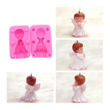 Imagem de Molde De Silicone Batizado, Anjo Menino