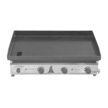 Imagem de Chapa A Gás Com Gaveta Coletora Venâncio C80 3 Queimadores Inox