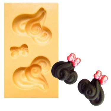 Imagem de Molde De Silicone Cabelos, Cachos, Bonecas, Resina, Confeitaria, Biscuit Molds Planet