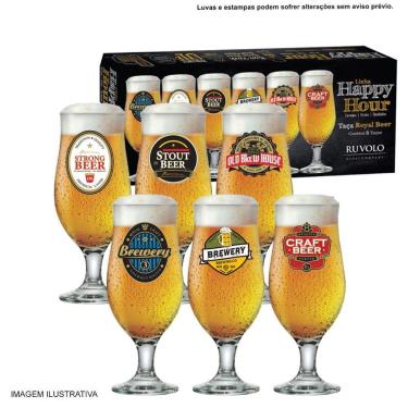 Imagem de Conjunto de Taça Royal Beer 330 ml com 6 Peças Ruvolo