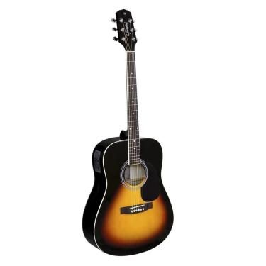 Imagem de Violao Folk Giannini Gd1 Eq Vsbs Vintage Sunburst Satin