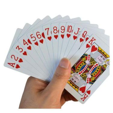 Imagem de Baralho Duplo 100% Plástico 108 Cartas Prova D'água Poker Mz - Mar Azu