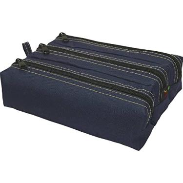 Imagem de Estojo Lona Triplo Azul - 101549