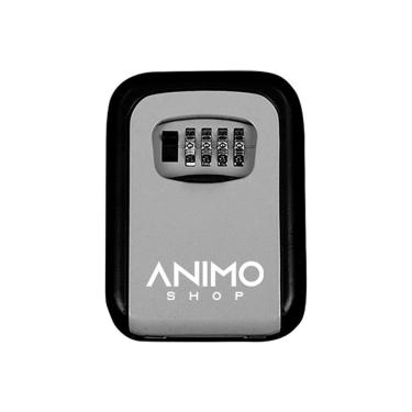 Imagem de Mini Cofre Guarda Chaves De Parede Com Segredo Cinza