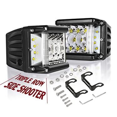 Imagem de Luzes de LED para atirador lateral, alimentação automática, 2 peças, 10 cm, 90 W, cubo lateral, tiro off-road, pods de luz dupla, barra de luz de trabalho, IP 68, luzes de neblina à prova d'água