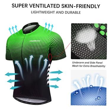 Imagem de Tingpai Conjunto de ciclismo de ciclismo de terno curto de verão masculino com 5D acolchoado shorts de ciclismo de secagem rápida respirável conjunto de jersey de ciclismo pa ciclismo espo vo ao ar