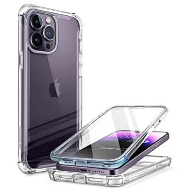 Imagem de Capa i-Blason Ares para iPhone 14 Pro Max 6,7 pol (2022), capa protetora transparente de corpo inteiro com protetor de tela embutido (claro)