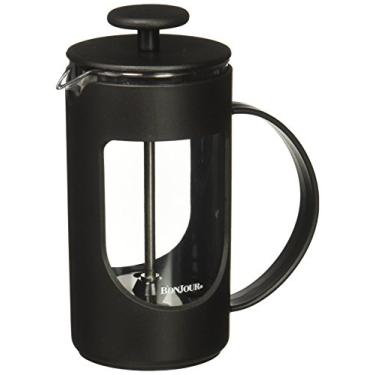 Imagem de BonJour Cafeteira de prensa francesa inquebrável Ami-Matin, para viagens, acampamento, uso diário, 3 xícaras, preta