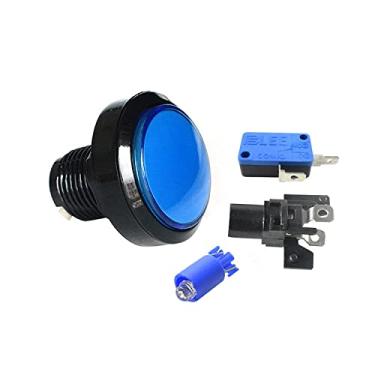 Imagem de TECKEEN Arcade 45 mm botões redondos iluminados luz LED com microswitch