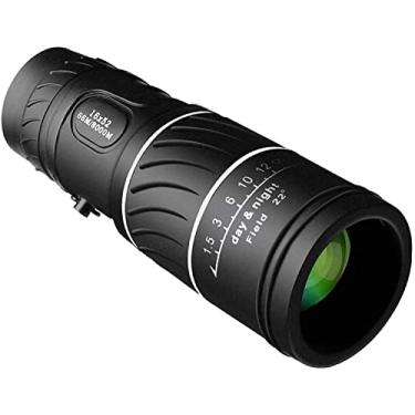 Imagem de Telescópio Monocular, 16x52 HD Alta Potência BAK4 Mira Monocular para Observação de Pássaros com Telescópio Baixo e Ampliável, para Passeios Turísticos