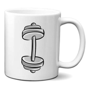 Imagem de Caneca Halteres Anilhas Presente Musculação Gym Criativo