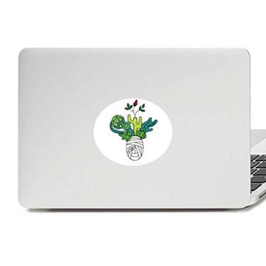 Imagem de Adesivo de vinil Horus Botany Mummy Plant Cactus com emblema gráfico para laptop