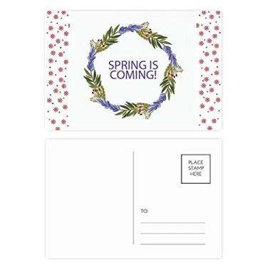 Imagem de Guirlanda redonda Flor azul Planta Natal Natal Celebração Cartão Postal Cartão Bênção