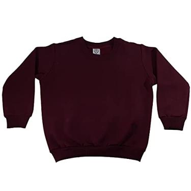 Imagem de Blusa de Moletom Infantil, Baby Deluxe, Bordo, 16 Anos