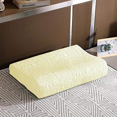 Imagem de Roupa de Cama Par de Fronha 100% Algodão Egípcio, Capa de Almofada de Óleo com cabeça de memória em látex impermeável red_30 * 50, Conjunto de Fronha de Seda com 2