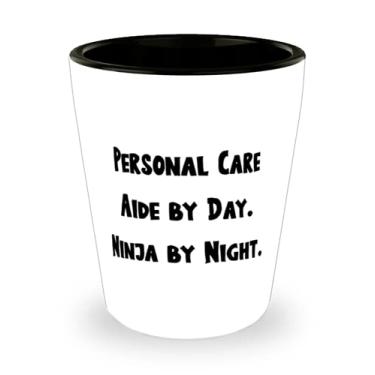 Imagem de Copo de shot perfeito para cuidados pessoais, assistente pessoal de dia Ninja à noite, presentes chiques para colegas,