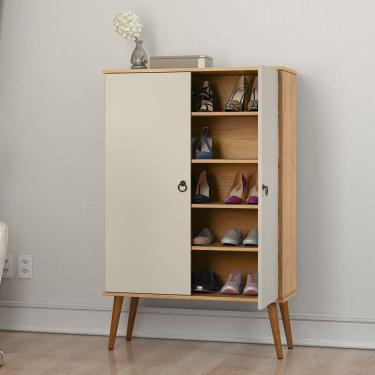 Imagem de Sapateira 2 Portas Spazio Cinamomo/Off White - Patrimar