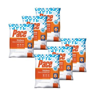 Imagem de Kit 6 Pastilhas Cloro Pace Tricloro 90%
