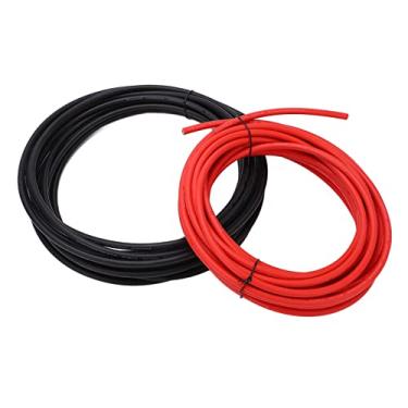 Imagem de Cabo de Extensão Solar, Isolamento Duplo de Alta Eficiência, Resistência à Corrosão, Manga XLPE, Fio Solar de Cobre Estanhado 2 Peças para de Central Elétrica (10mm² 50m)