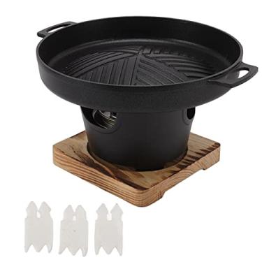 Imagem de Mini Churrasqueira Portátil Interior Prova de Bastão Sem Fumaça Mini Hibachi Churrasqueira Individual Mesa Churrasqueira Portátil Churrasqueira para Cozinhar Acampamento Fogão