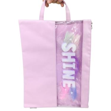 Imagem de Pasta Organizadora Documentos A4 Lona Alça Papelaria Coreana Japonesa (Shine)