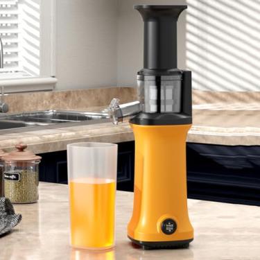 Imagem de Extrator De Suco De MastigaçãO Lenta Com, Espremedor DoméStico Pequeno PortáTil, Extrator De Espremedor De Frutas E Vegetais, FáCil De Limpar/Alto Rendimento De Suco-95%/Sem Bpa- verde