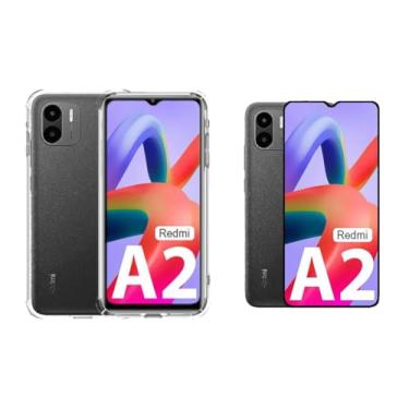 Imagem de Kit Capa Case Capinha e Película Vidro Para Redmi A2 (6.52)