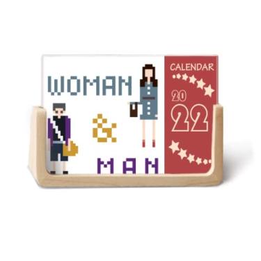 Imagem de Mochilas masculinas e femininas para calendário de mesa 2022 para 12 meses