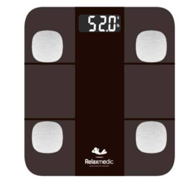 Imagem de Balança Digital Smart Bioimpedância Relaxmedic para até 180 kg - RM-BD0263A