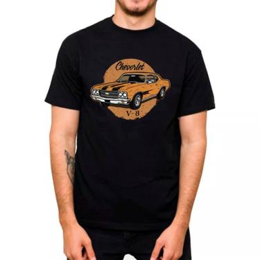 Imagem de Camiseta T-shirt Algodao Masculina Estampa Carro Antigo Reliquia Otimo Caimento