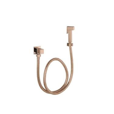 Imagem de Ducha Higiênica 100% Metal 1/4 De Volta Rose Gold Brilhante