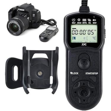 Imagem de JJC Intervalômetro substitui Canon RS-60E3 temporizador controle remoto para Canon EOS R100 R8 R6 Mark II R50V R10 R7 R6 Rp R 90D 80D Rebel T8i T7 T7i T6 T6s T6i SL3 M5 M6 Mark II G1X III II G33 X