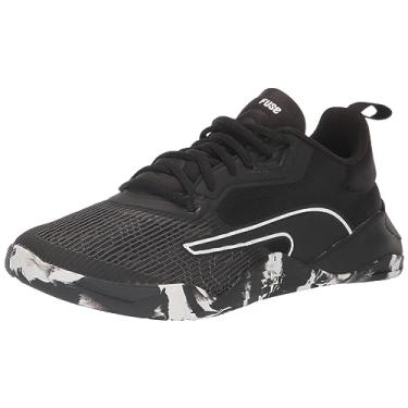 Imagem de PUMA Tênis feminino Fuse 2.0 Marble, Puma Preto - Puma Branco-Carvão escuro, 6